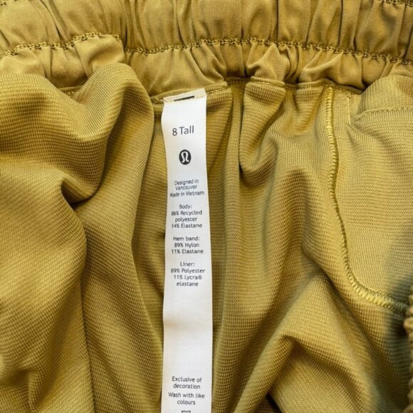 Mustard Yellow Lululemon Hotty Hot Shorts - Picture 3 of 3